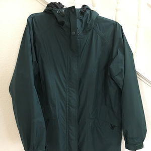 Womens LL Bean Gortex rain jacket, Forest Green